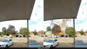 Video: Man, Pet Dog Narrowly Escape Massive Bungalow Explosion In UK