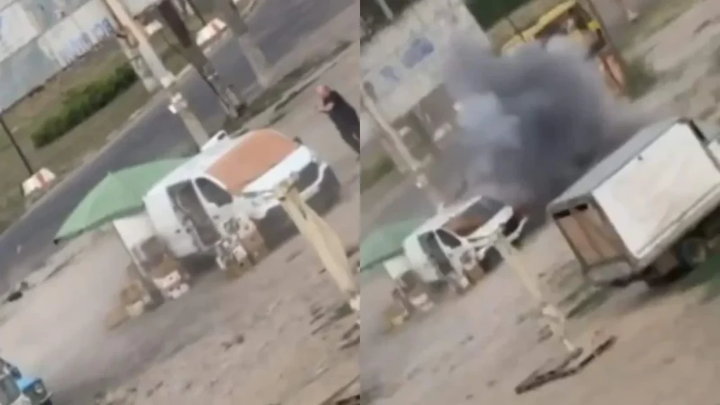 "War Crime": Video Shows Russian Drone Attacking Vegetable Seller In Ukraine